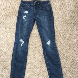 Loft Distressed Denim Jeans